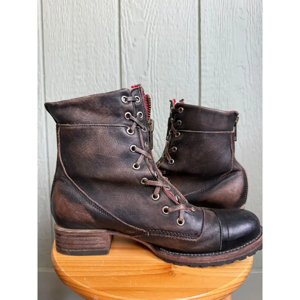 Freebird Liverpool Black Combat Boots,  size 9 RARE - Picture 6 of 7